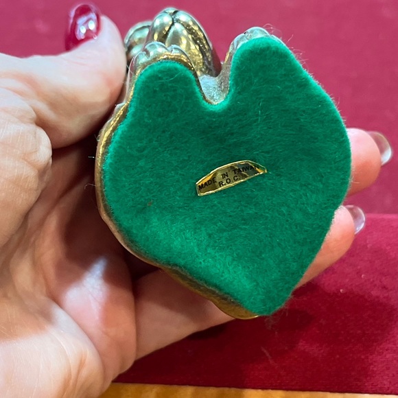 Basset HOUND SOLID BRASS DOG Puppy Droopy Ears 3” Tall golden Heavy Figurine MCM - Picture 9 of 15